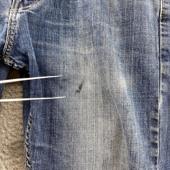 Levis 527 Jeans Women 32x28* Bootcut Cotton Denim Casual Pants Western Y2k Rodeo - Picture 5 of 16